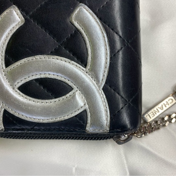 CHANEL CALFSKIN QUILTED CAMBON WALLET - Picture 8 of 16